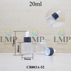 Chai thủy tinh nắp bóp khoen nhôm
