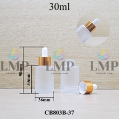 Chai thủy tinh nắp bóp khoen nhôm