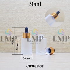 Chai thủy tinh nắp bóp khoen nhôm