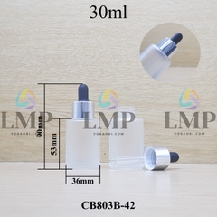 Chai thủy tinh nắp bóp khoen nhôm