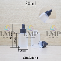 Chai thủy tinh nắp bóp khoen nhôm