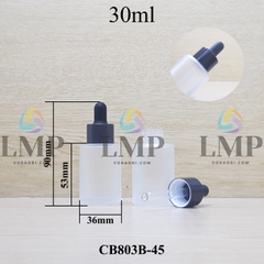Chai thủy tinh nắp bóp khoen nhôm