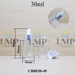 Chai thủy tinh nắp bóp khoen nhôm