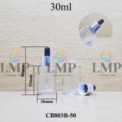 Chai thủy tinh nắp bóp khoen nhôm