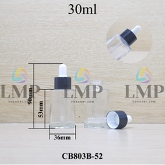 Chai thủy tinh nắp bóp khoen nhôm