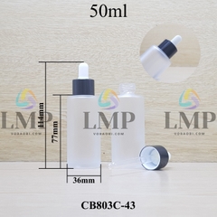 Chai thủy tinh nắp bóp khoen nhôm