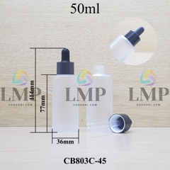 Chai thủy tinh nắp bóp khoen nhôm