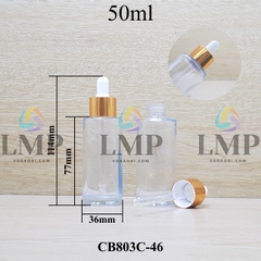 Chai thủy tinh nắp bóp khoen nhôm