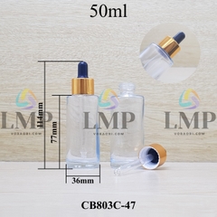 Chai thủy tinh nắp bóp khoen nhôm