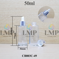 Chai thủy tinh nắp bóp khoen nhôm