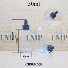 Chai thủy tinh nắp bóp khoen nhôm