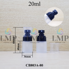 Chai thủy tinh đầu phun sương loại nhỏ