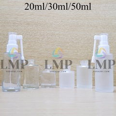 Chai thủy tinh đầu xịt mũi 360 độ