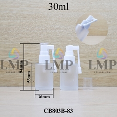 Chai thủy tinh đầu xịt mũi 360 độ