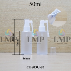 Chai thủy tinh đầu xịt mũi 360 độ