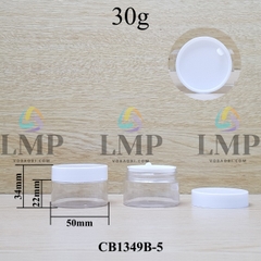 Hũ PET nắp nhựa 30g
