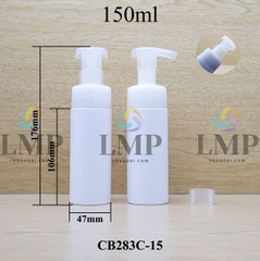 Chai tạo bọt nắp có khóa
