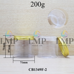 Hũ PET nắp nhôm 200g