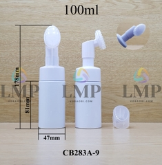 Chai tạo bọt đầu massage oval