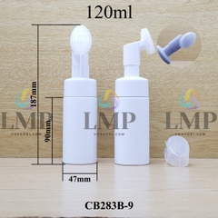 Chai tạo bọt đầu massage oval