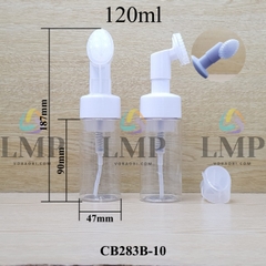 Chai tạo bọt đầu massage oval