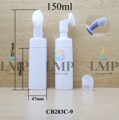 Chai tạo bọt đầu massage oval