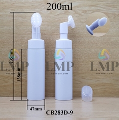 Chai tạo bọt đầu massage oval