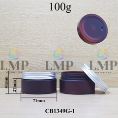 Hũ PET thân mờ nắp nhôm cuốn 100g