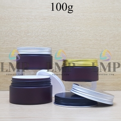 Hũ PET thân mờ nắp nhôm cuốn 100g