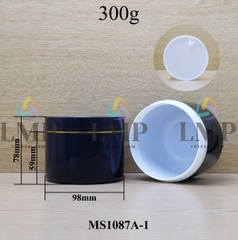 Hũ K300 viền vàng/bạc 300g