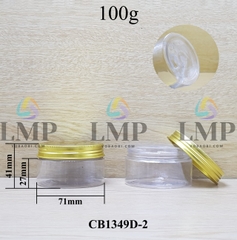 Hũ PET nắp nhôm 100g