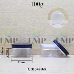 Hũ PET nắp nhôm 100g