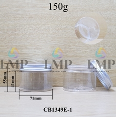 Hũ PET nắp nhôm 150g