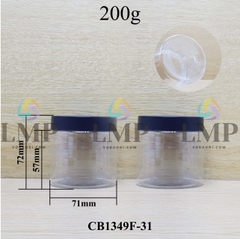 Hũ PET nắp nhựa 200g