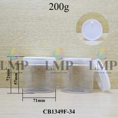 Hũ PET nắp nhựa 200g