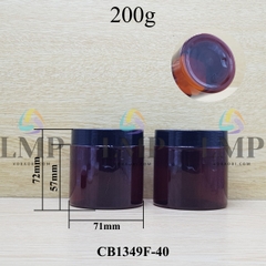 Hũ PET nắp nhựa 200g