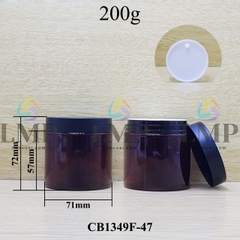 Hũ PET nắp nhựa 200g