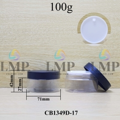 Hũ PET nắp nhựa 100g