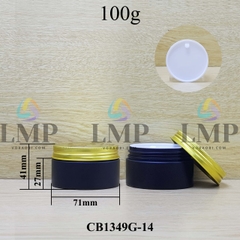 Hũ PET thân mờ nắp nhôm cuốn 100g