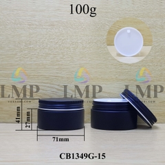 Hũ PET thân mờ nắp nhôm cuốn 100g
