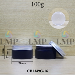 Hũ PET thân mờ nắp nhôm cuốn 100g
