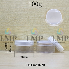 Hũ PET nắp nhựa 100g