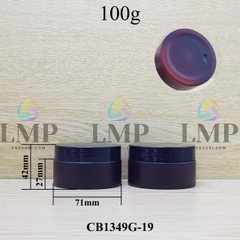 Hũ PET thân mờ nắp nhựa 100g