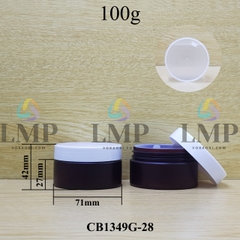 Hũ PET thân mờ nắp nhựa 100g