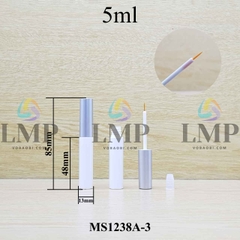 Cây eyeliner thân trắng nắp xi 5ml
