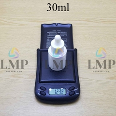 Chai PETG vai ngang nắp bóp khoen nhựa 30ml