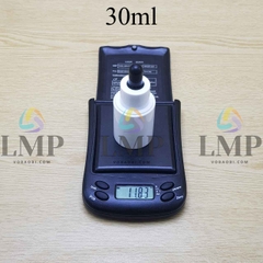 Chai PETG vai ngang nắp bóp khoen nhựa 30ml
