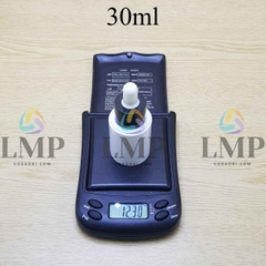 Chai PETG vai ngang nắp bóp khoen nhựa 30ml