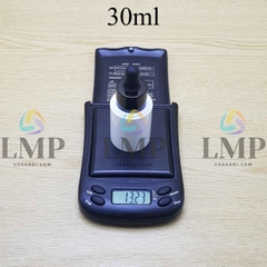 Chai PETG vai ngang nắp bóp khoen nhựa 30ml
