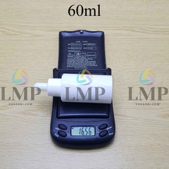 Chai PETG vai ngang nắp bóp khoen nhựa 60ml